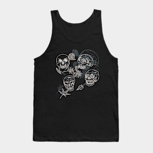 Skully Florals Tank Top